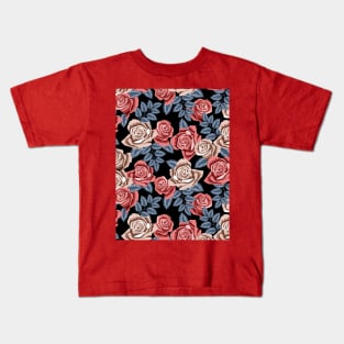 Roses Pattern Kids T-Shirt